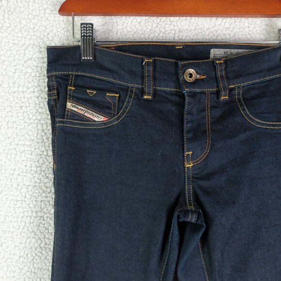 Diesel Jeggings Womens 24 Blue Livier SS Legging Stretch Skinny Dark Wash - Picture 2 of 12